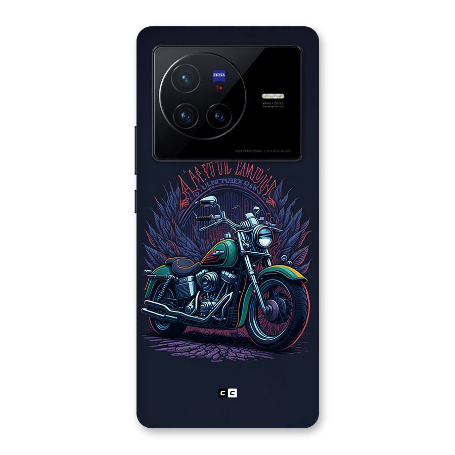 Vintage Desi Bike Back Case for Vivo X80