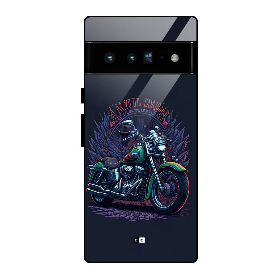 Vintage Desi Bike Glass Back Case for Google Pixel 6 Pro