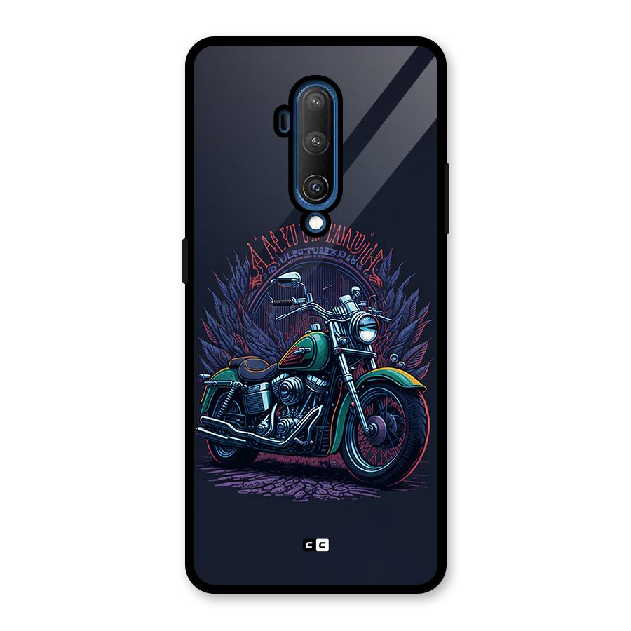 Vintage Desi Bike Glass Back Case for OnePlus 7T Pro