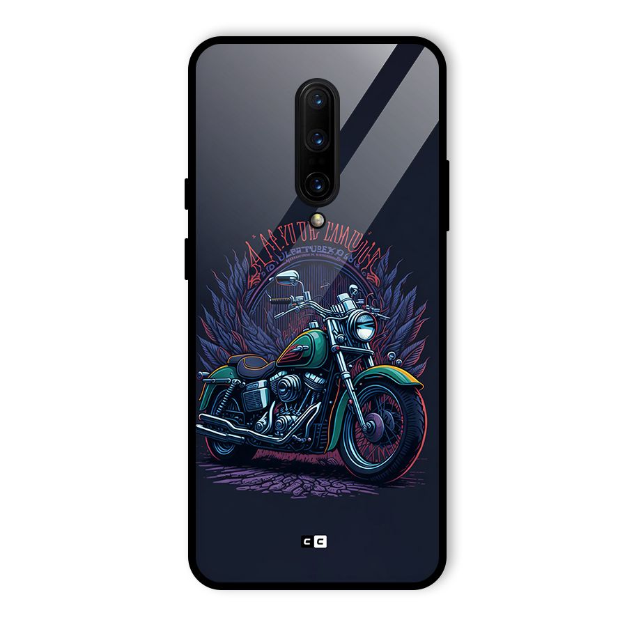 Vintage Desi Bike Glass Back Case for OnePlus 7 Pro