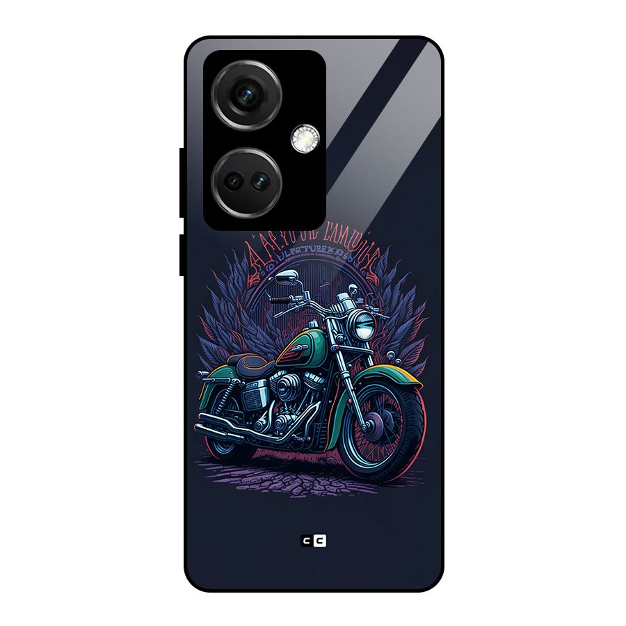 Vintage Desi Bike Glass Back Case for OnePlus Nord CE 3 5G