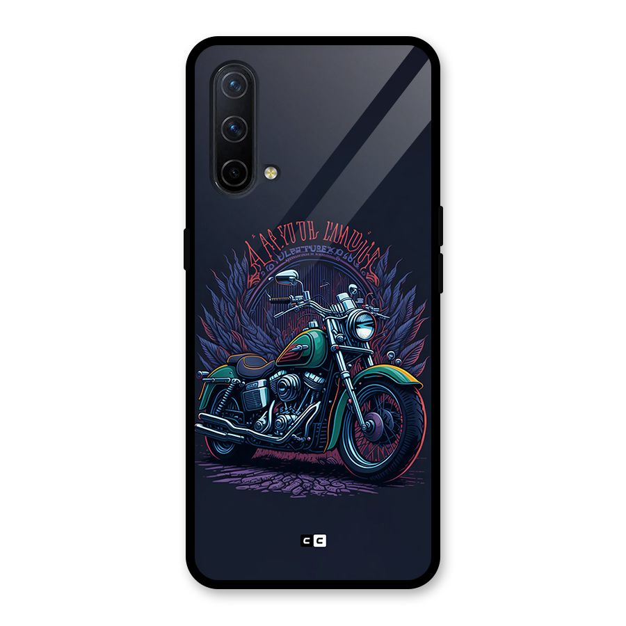 Vintage Desi Bike Glass Back Case for OnePlus Nord CE 5G