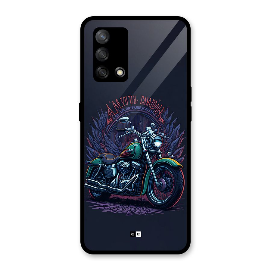 Vintage Desi Bike Glass Back Case for Oppo F19
