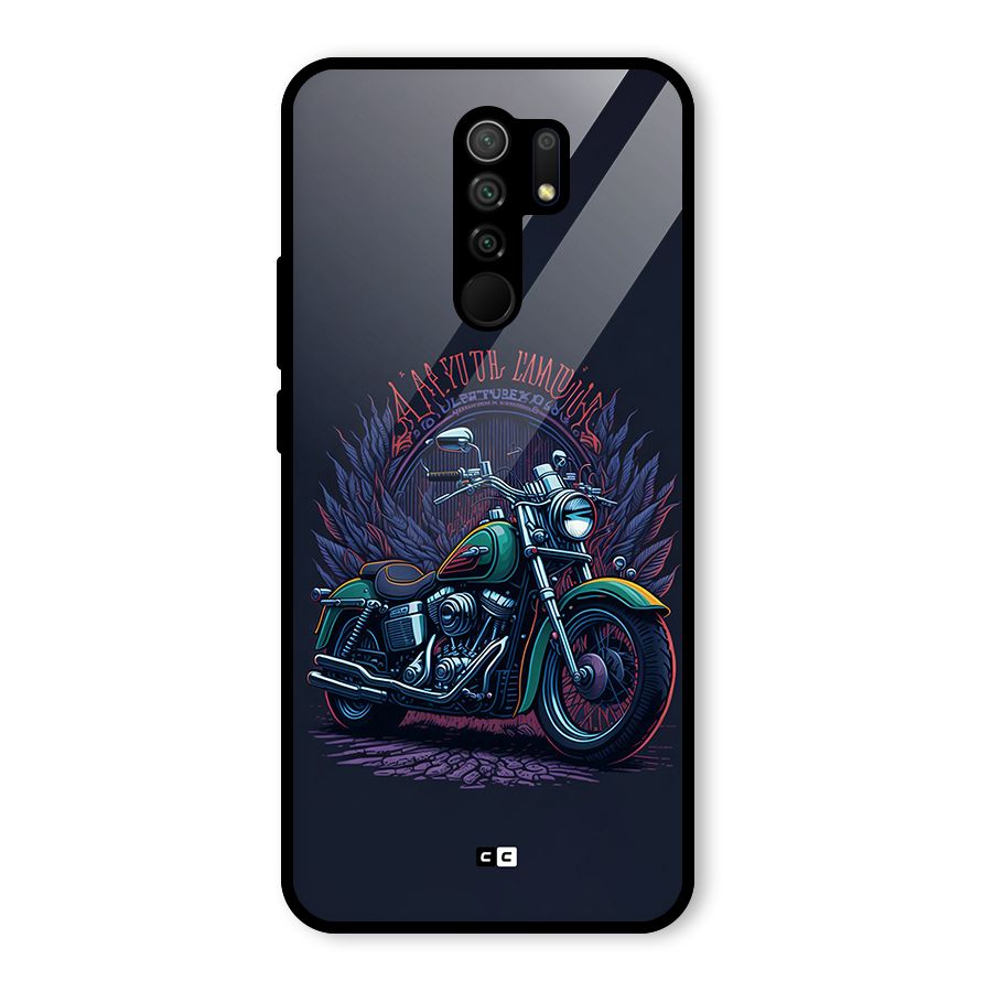 Vintage Desi Bike Glass Back Case for Poco M2