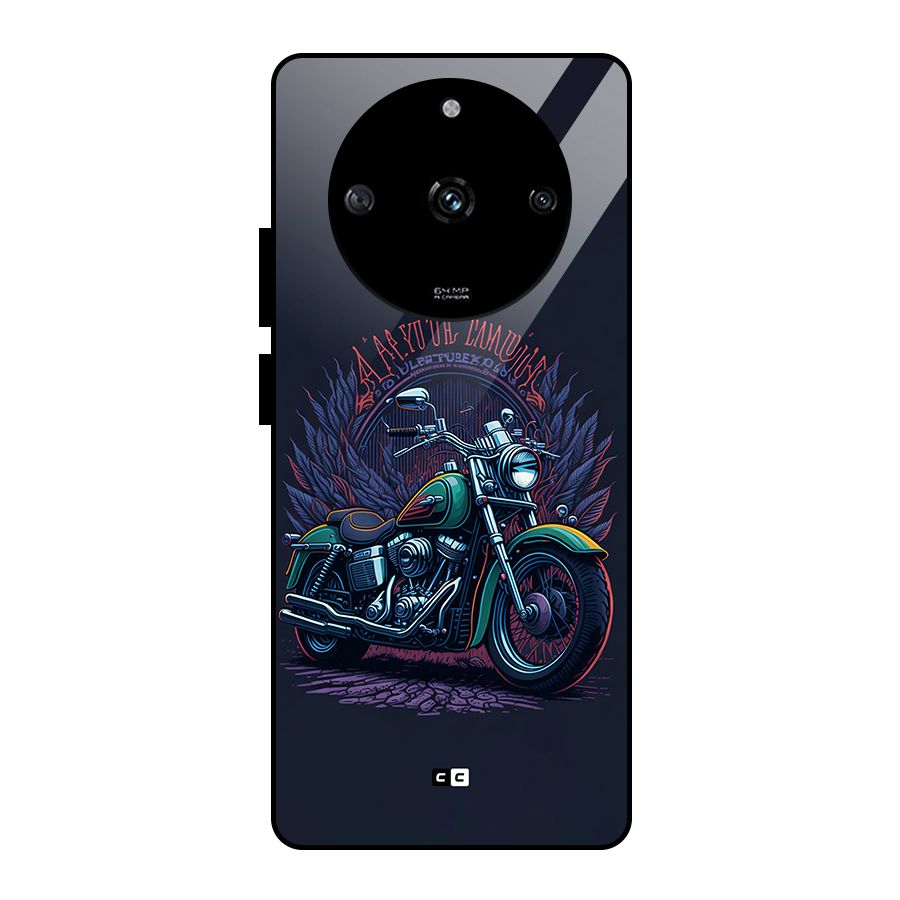 Vintage Desi Bike Glass Back Case for Realme Narzo 60 5G
