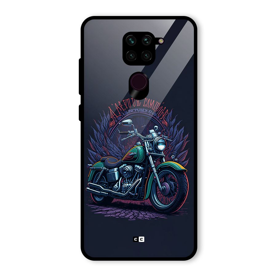 Vintage Desi Bike Glass Back Case for Redmi Note 9