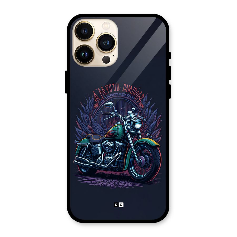 Vintage Desi Bike Glass Back Case for iPhone 13 Pro Max