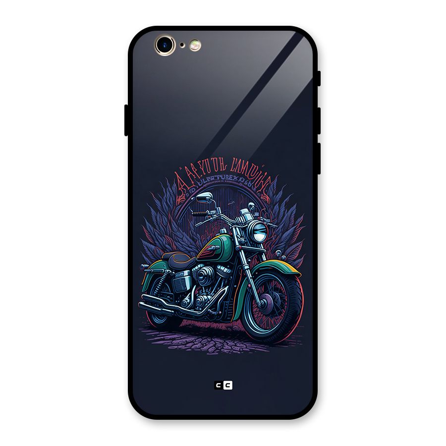Vintage Desi Bike Glass Back Case for iPhone 6 6S