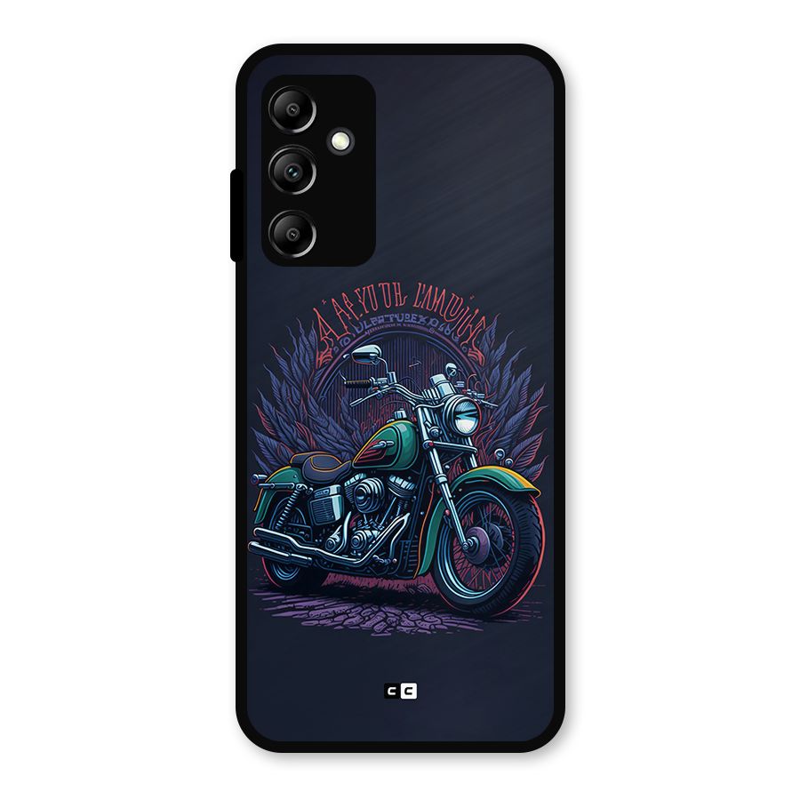 Vintage Desi Bike Metal Back Case for Galaxy A14 5G