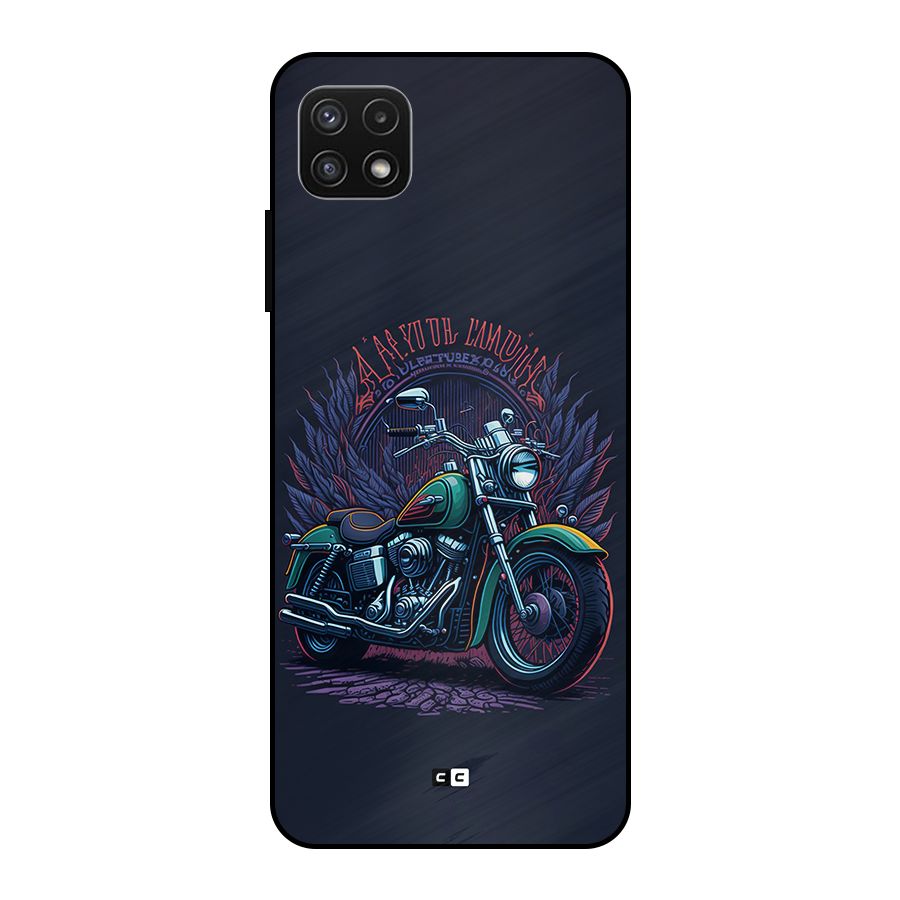 Vintage Desi Bike Metal Back Case for Galaxy A22 5G