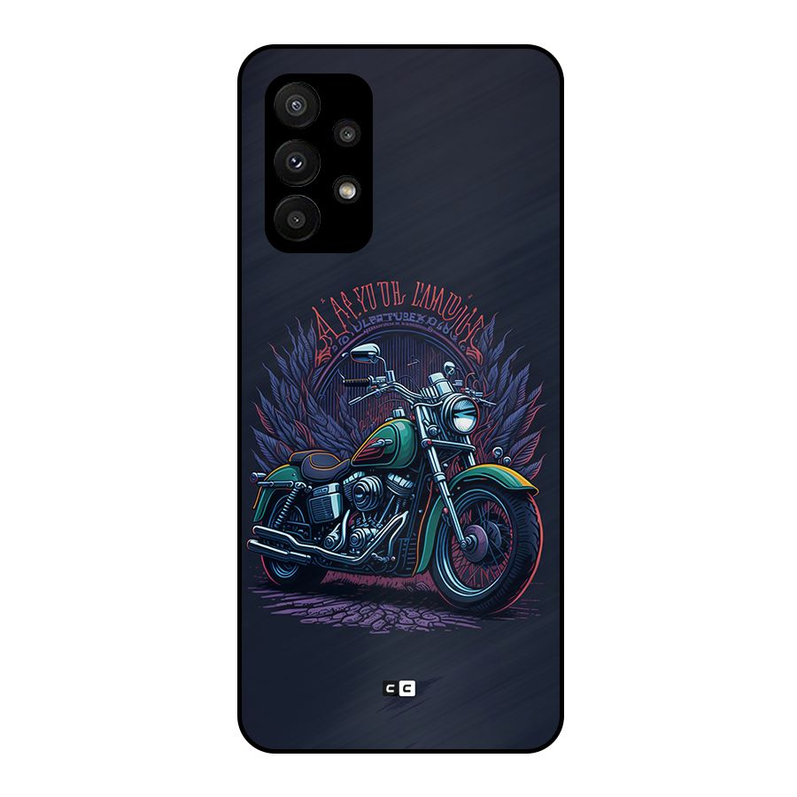 Vintage Desi Bike Metal Back Case for Galaxy A23