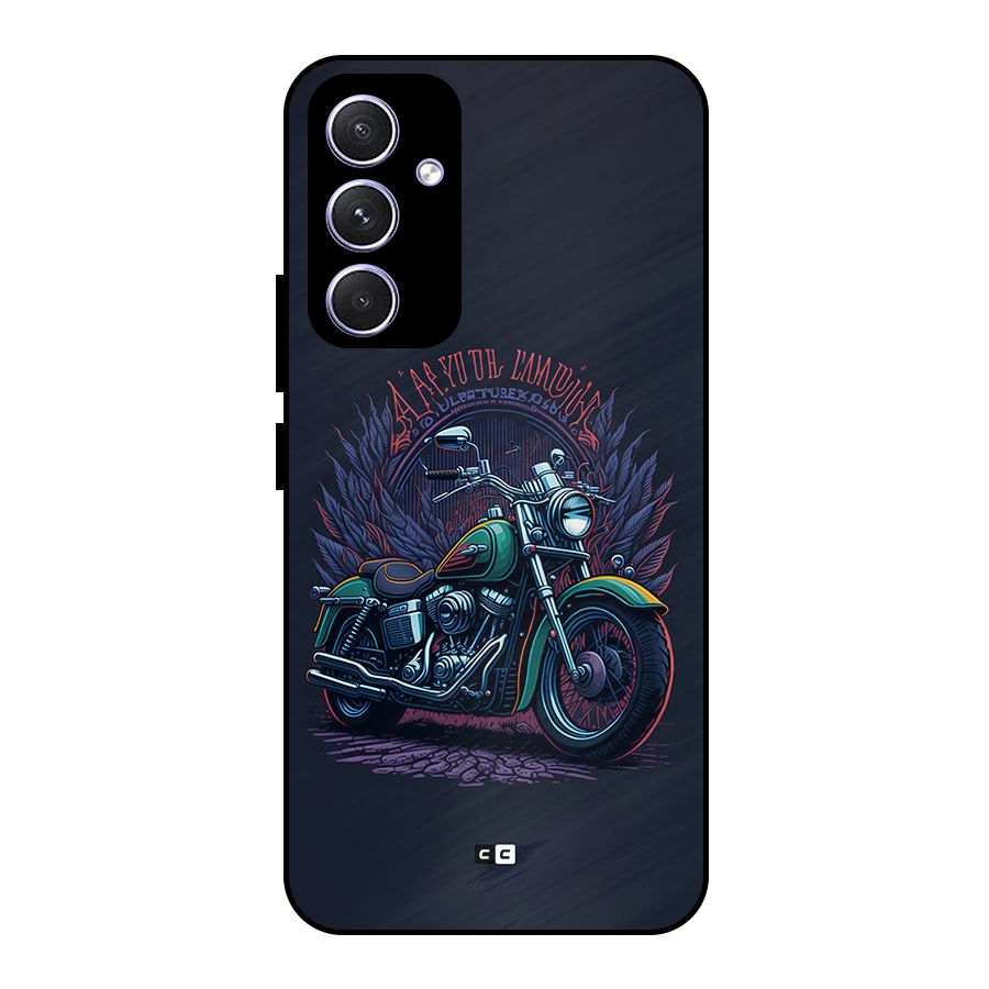 Vintage Desi Bike Metal Back Case for Galaxy A54