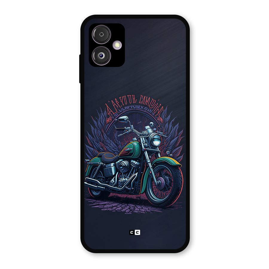 Vintage Desi Bike Metal Back Case for Galaxy F14