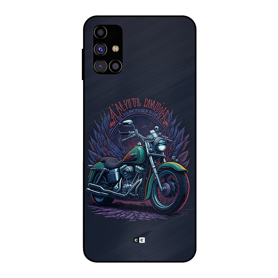 Vintage Desi Bike Metal Back Case for Galaxy M31s