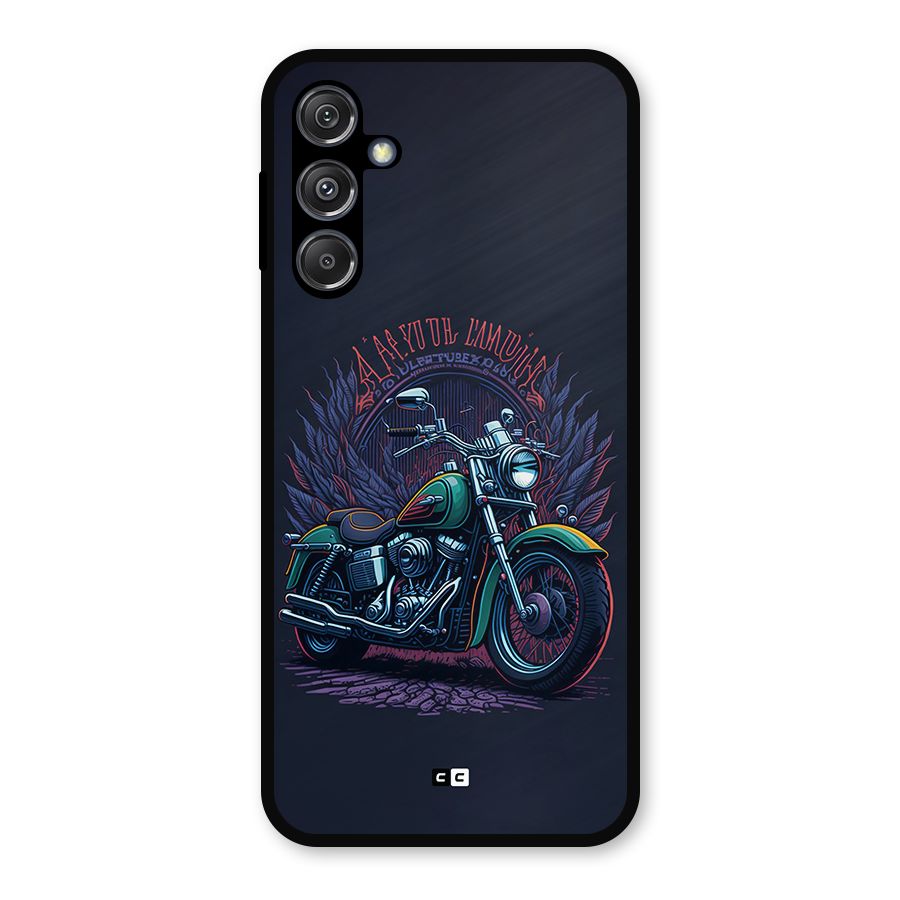 Vintage Desi Bike Metal Back Case for Galaxy M34 5G