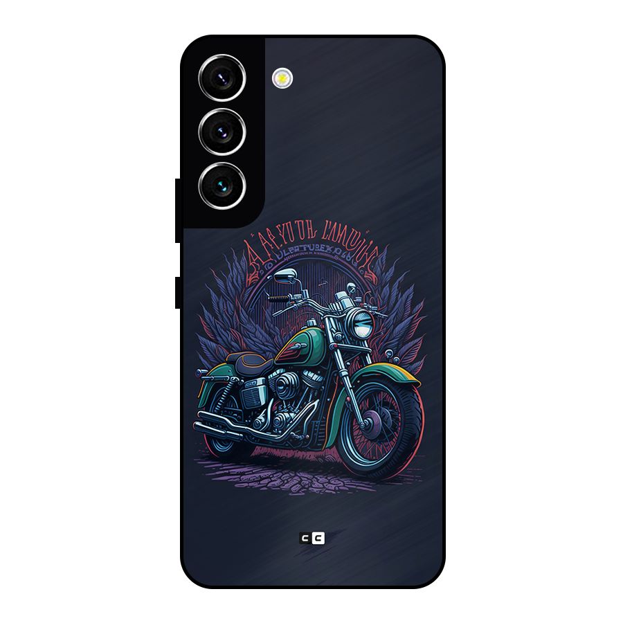 Vintage Desi Bike Metal Back Case for Galaxy S22 5G