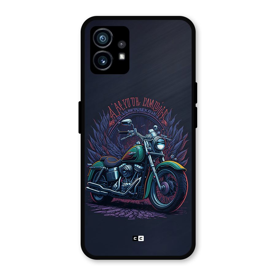 Vintage Desi Bike Metal Back Case for Nothing Phone 1