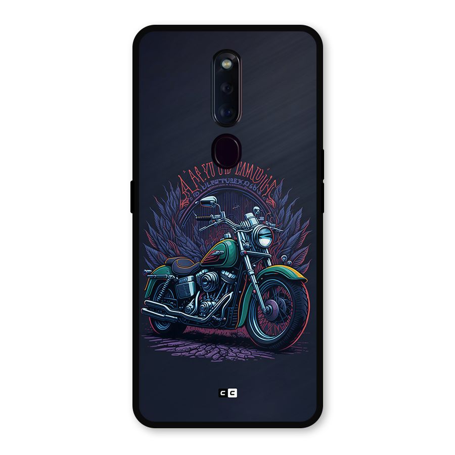 Vintage Desi Bike Metal Back Case for Oppo F11 Pro