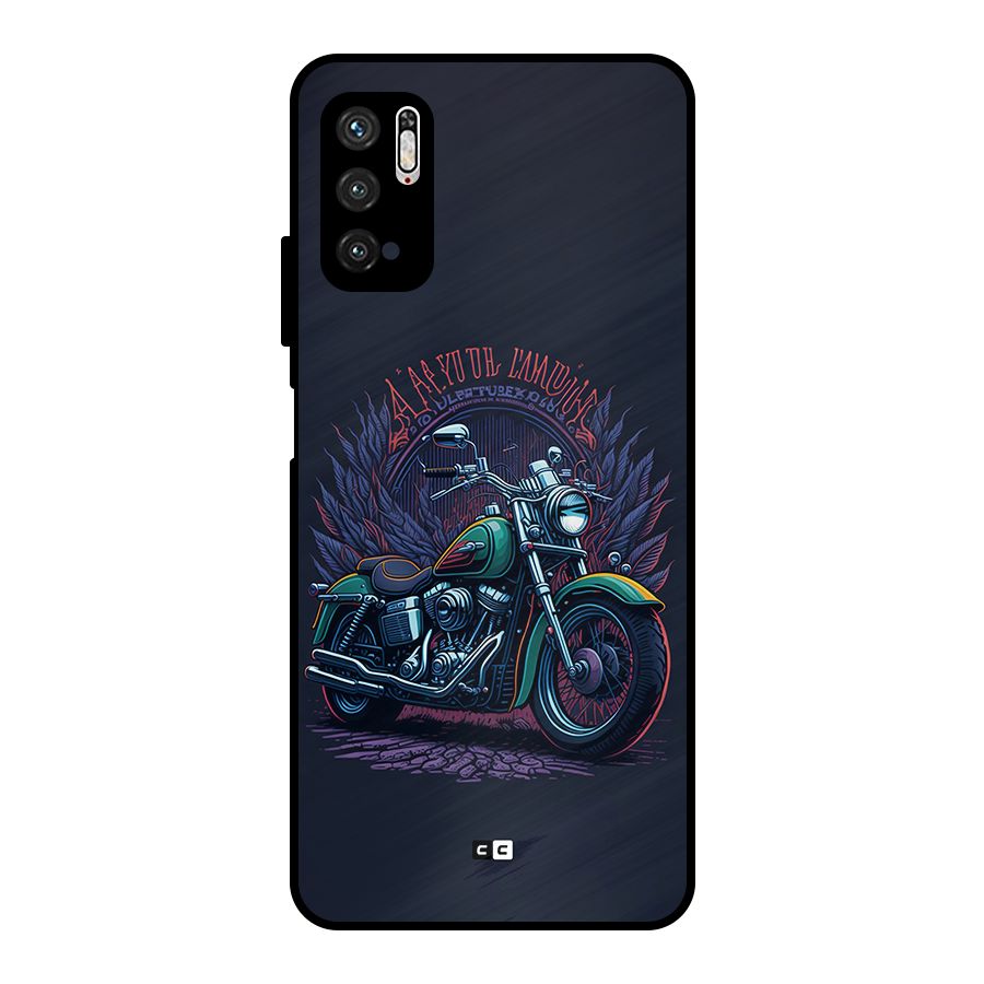 Vintage Desi Bike Metal Back Case for Poco M3 Pro 5G