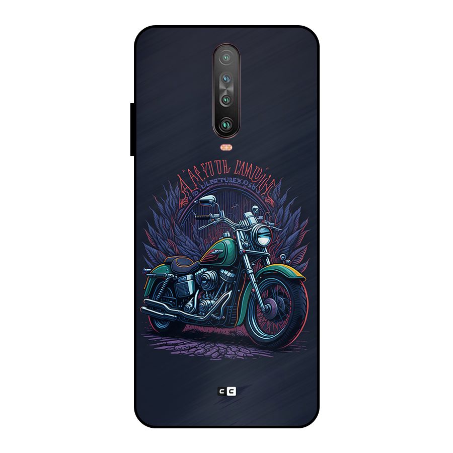 Vintage Desi Bike Metal Back Case for Poco X2