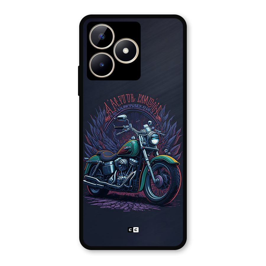 Vintage Desi Bike Metal Back Case for Realme C53