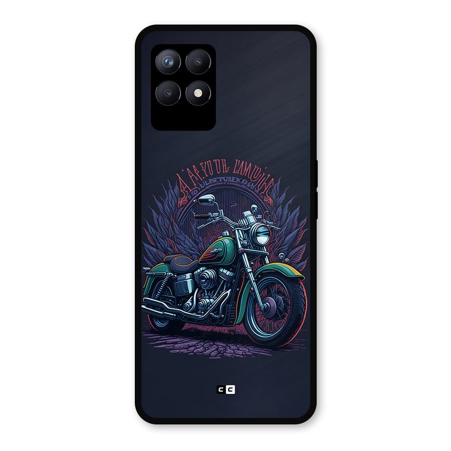 Vintage Desi Bike Metal Back Case for Realme Narzo 50