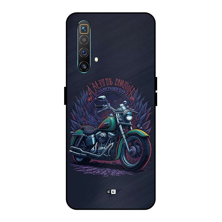 Vintage Desi Bike Metal Back Case for Realme X3 SuperZoom