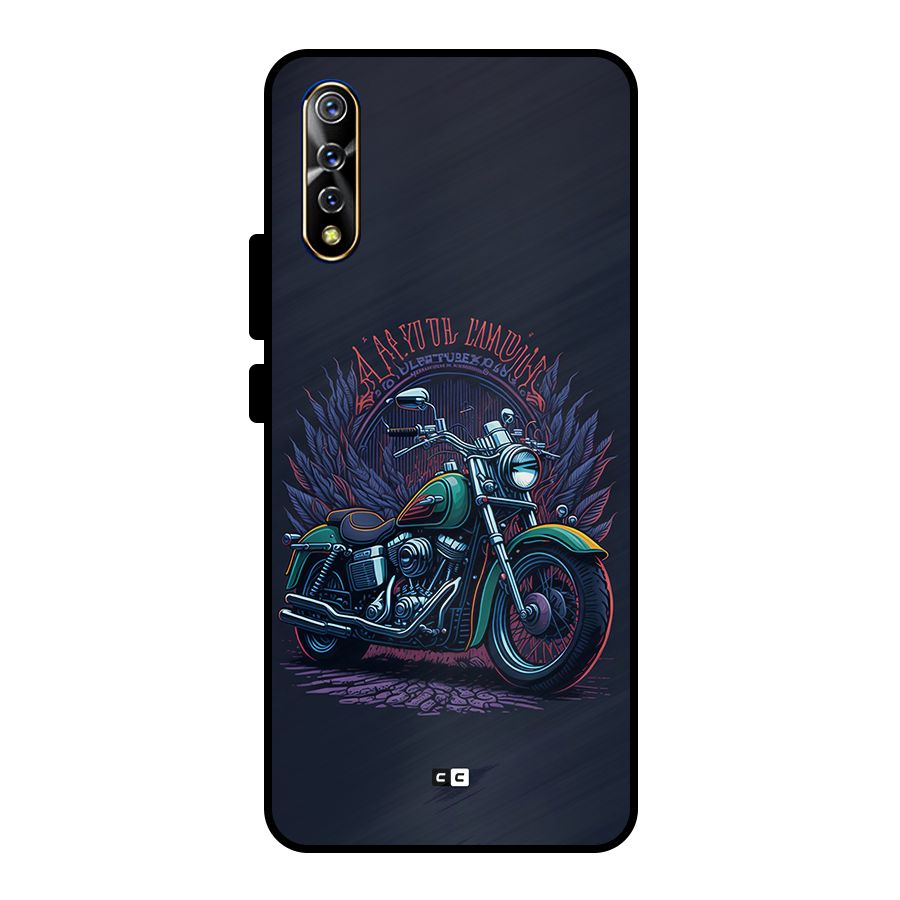 Vintage Desi Bike Metal Back Case for Vivo S1