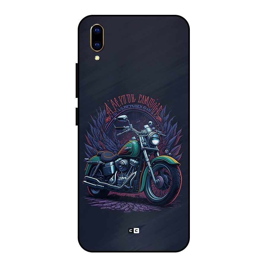 Vintage Desi Bike Metal Back Case for Vivo V11 Pro