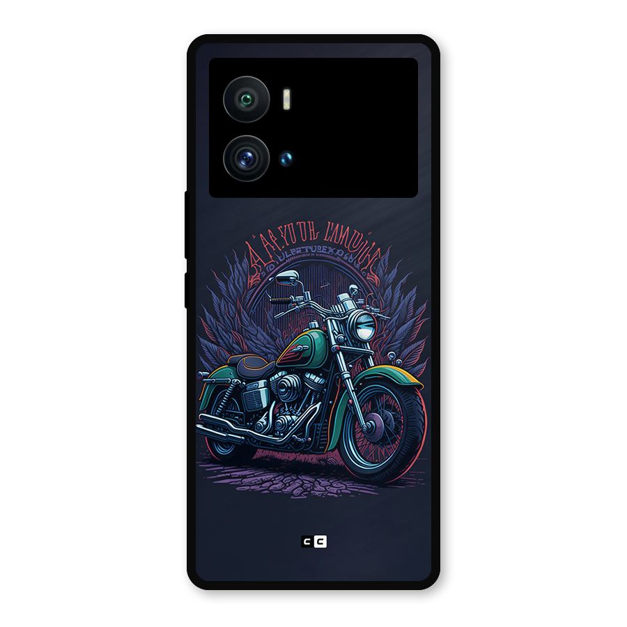 Vintage Desi Bike Metal Back Case for iQOO 9 Pro