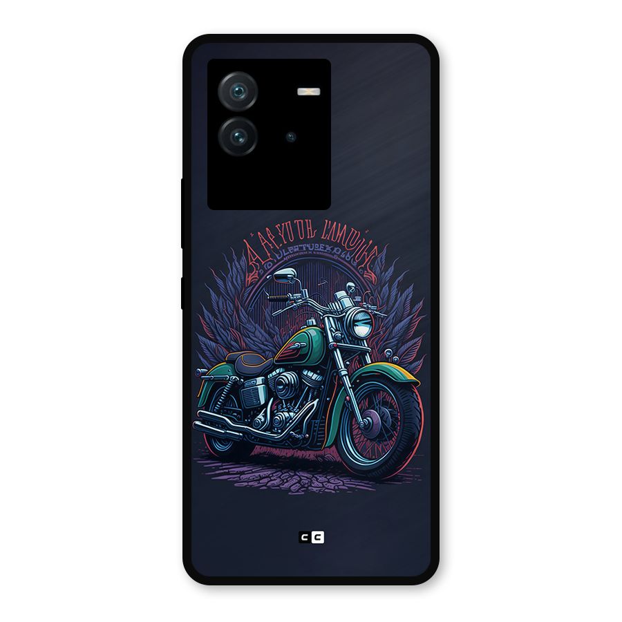 Vintage Desi Bike Metal Back Case for iQOO Neo 6 5G