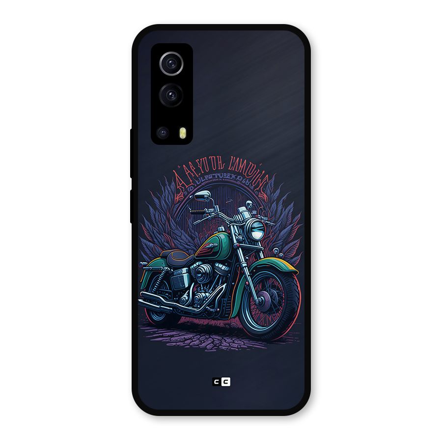 Vintage Desi Bike Metal Back Case for iQOO Z3