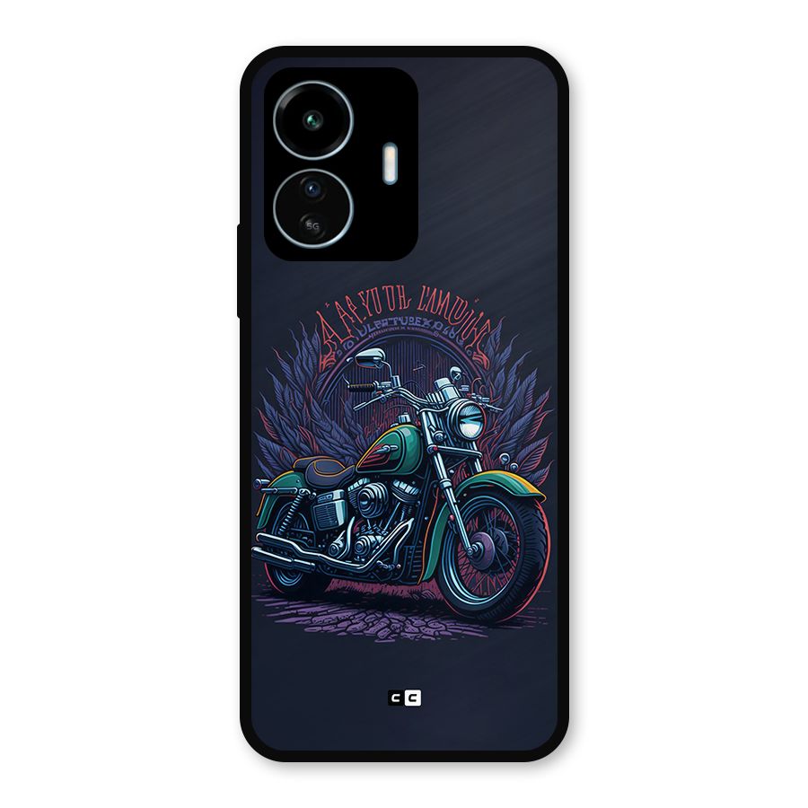 Vintage Desi Bike Metal Back Case for vivo iQOO Z6 Lite 5G