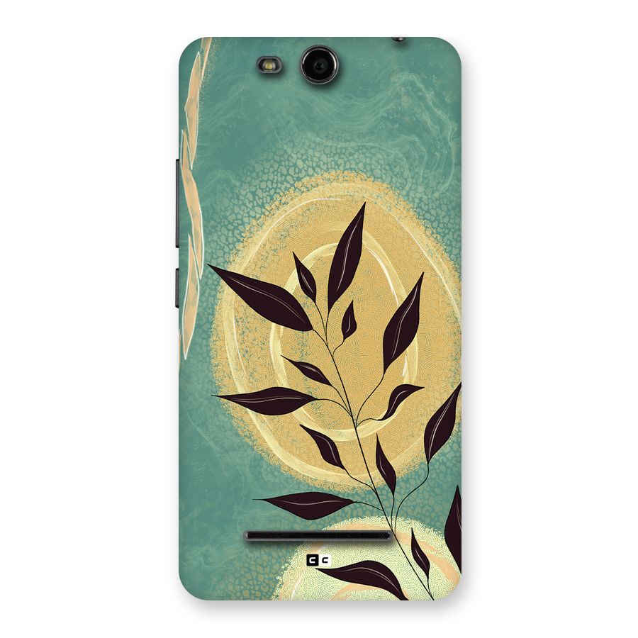 Vintage Leaf Art Back Case for Canvas Juice 3 Q392