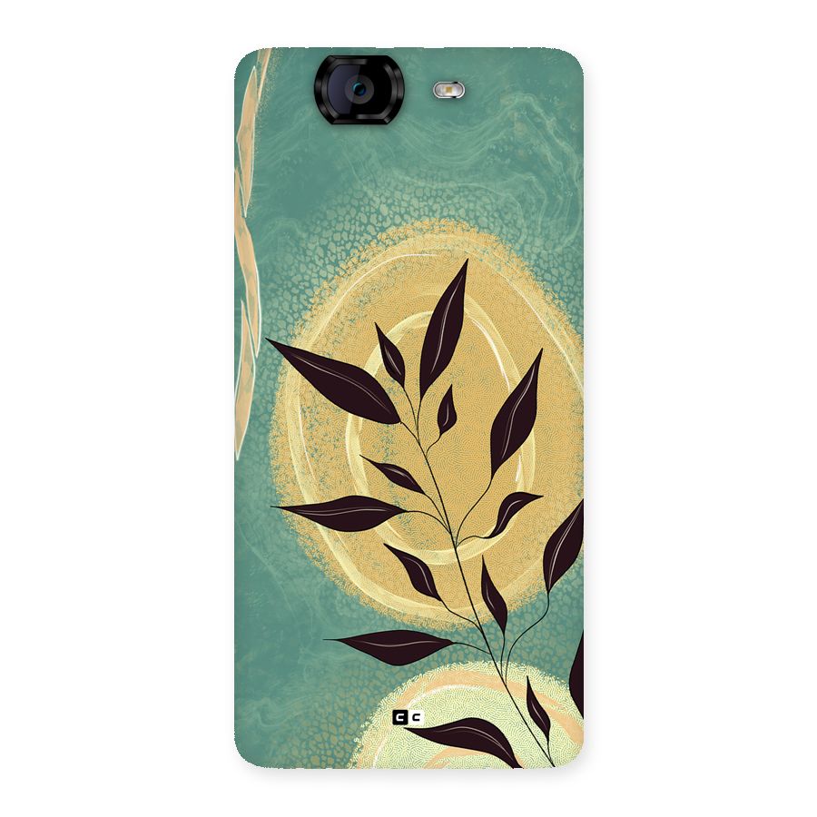 Vintage Leaf Art Back Case for Canvas Knight A350