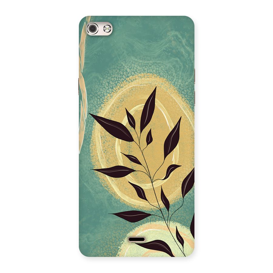 Vintage Leaf Art Back Case for Canvas Silver 5
