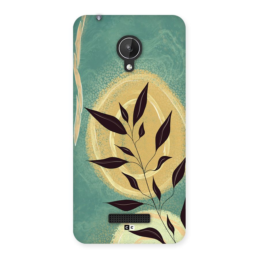 Vintage Leaf Art Back Case for Canvas Spark Q380