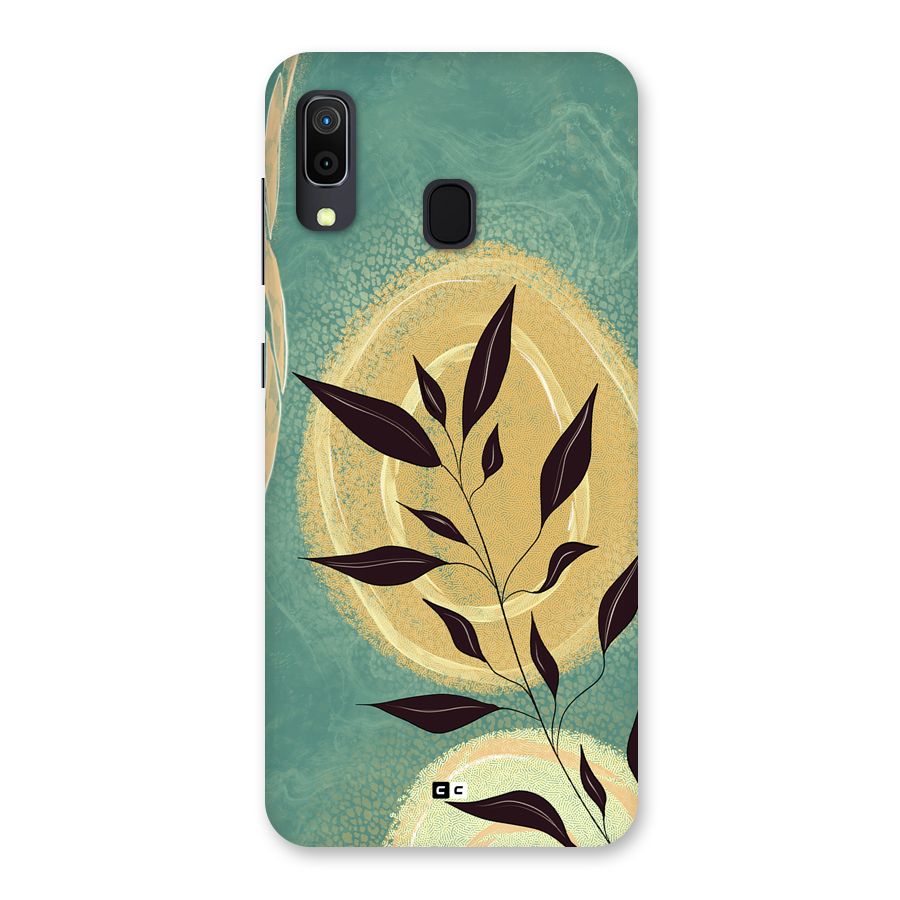 Vintage Leaf Art Back Case for Galaxy A20