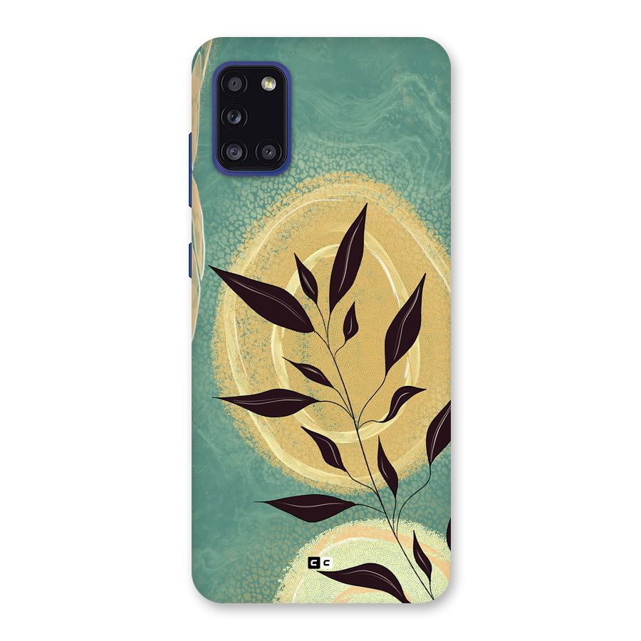 Vintage Leaf Art Back Case for Galaxy A31