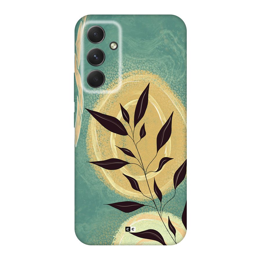 Vintage Leaf Art Back Case for Galaxy A54