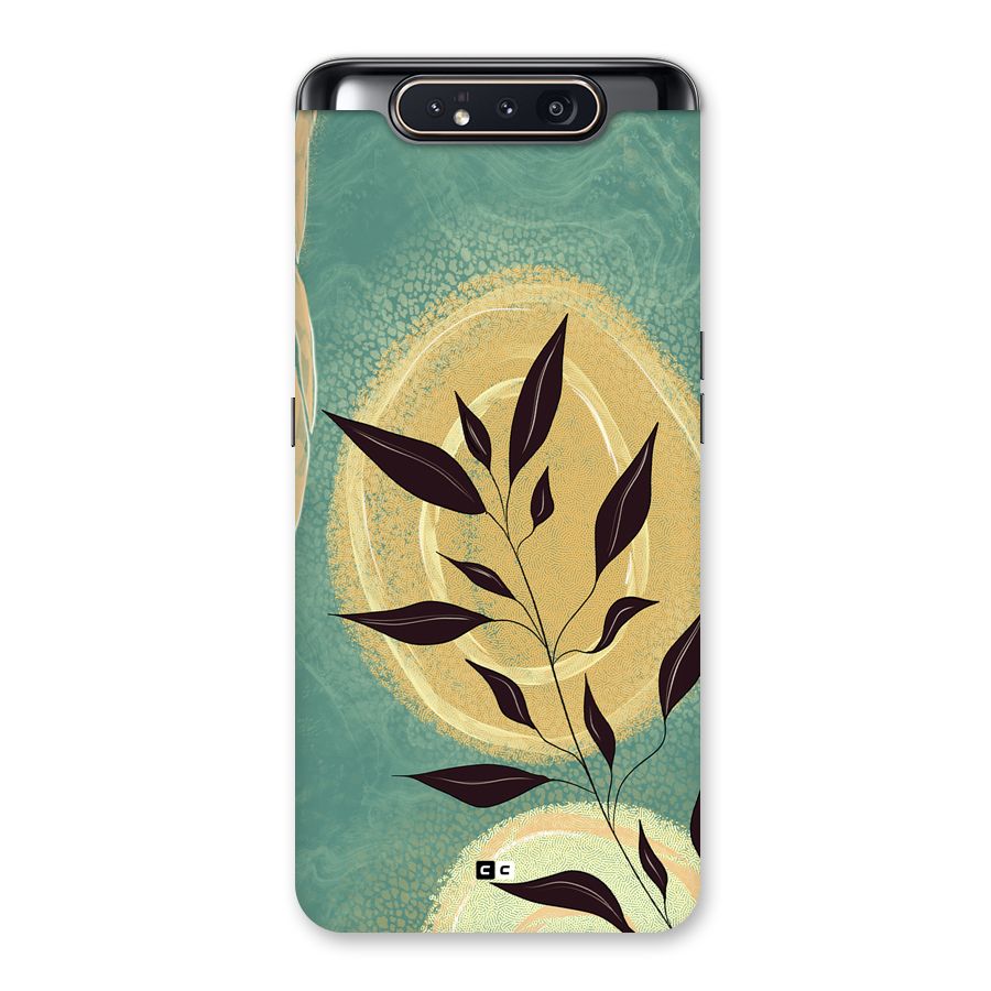 Vintage Leaf Art Back Case for Galaxy A80
