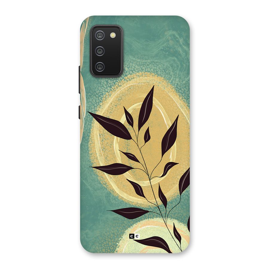 Vintage Leaf Art Back Case for Galaxy F02s