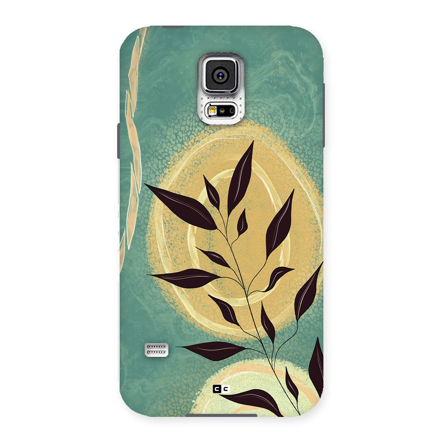 Vintage Leaf Art Back Case for Galaxy S5