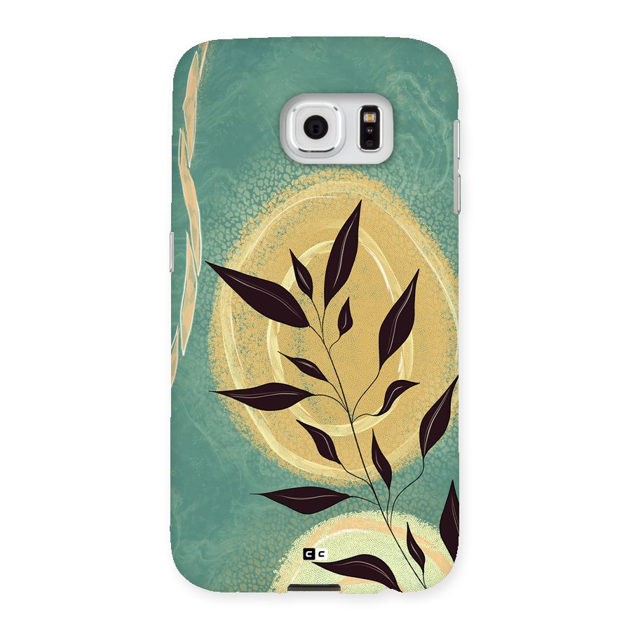 Vintage Leaf Art Back Case for Galaxy S6