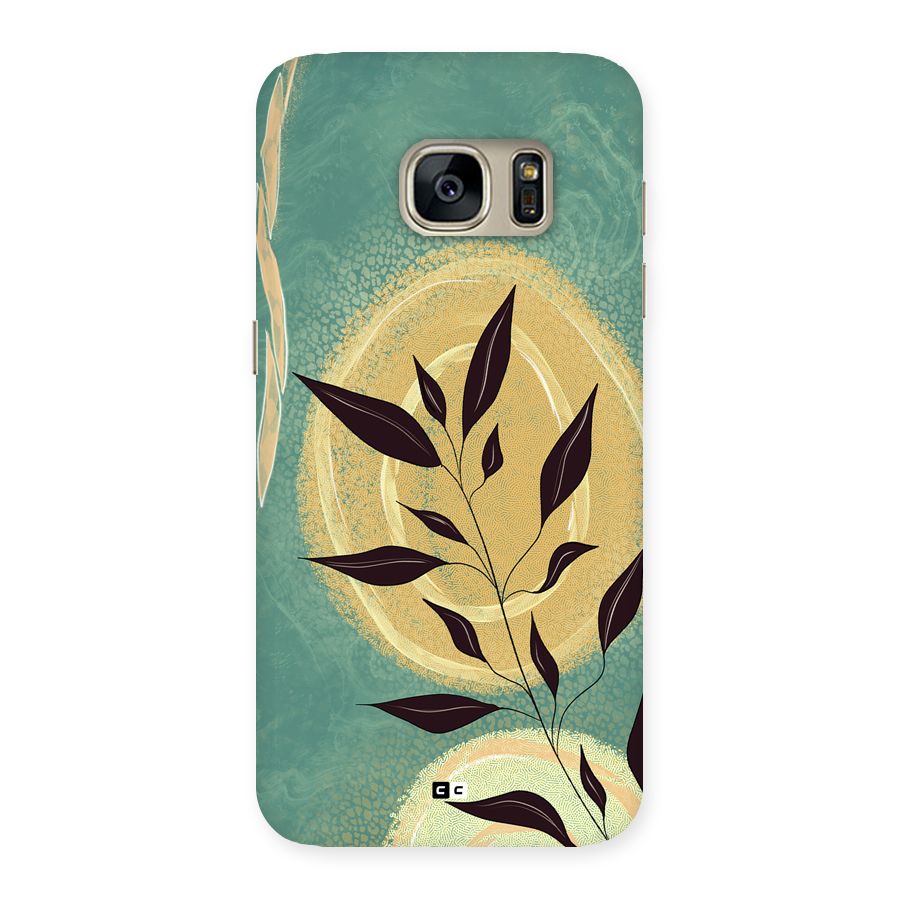 Vintage Leaf Art Back Case for Galaxy S7
