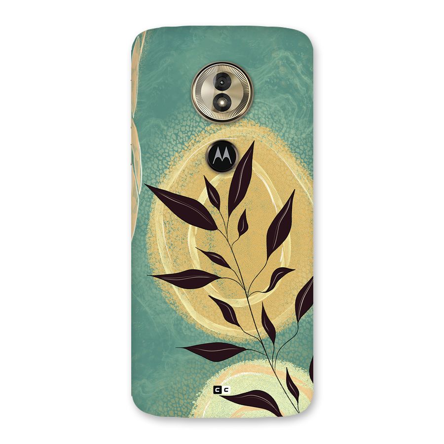 Vintage Leaf Art Back Case for Moto G6 Play