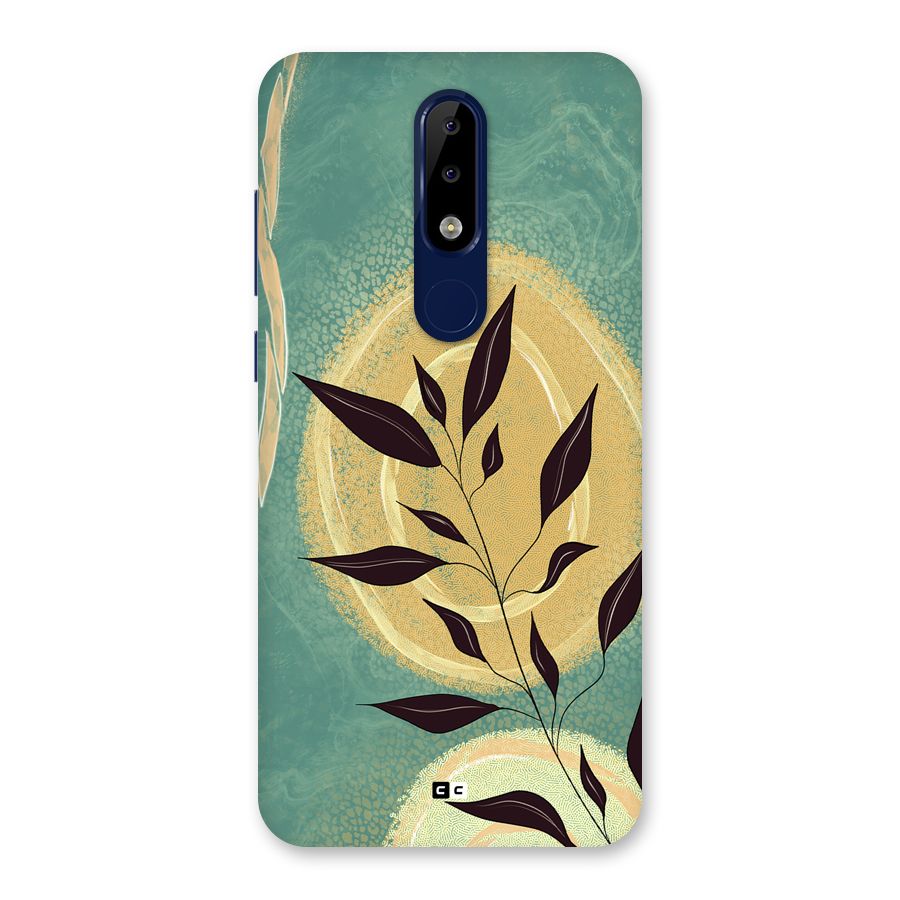 Vintage Leaf Art Back Case for Nokia 5.1 Plus