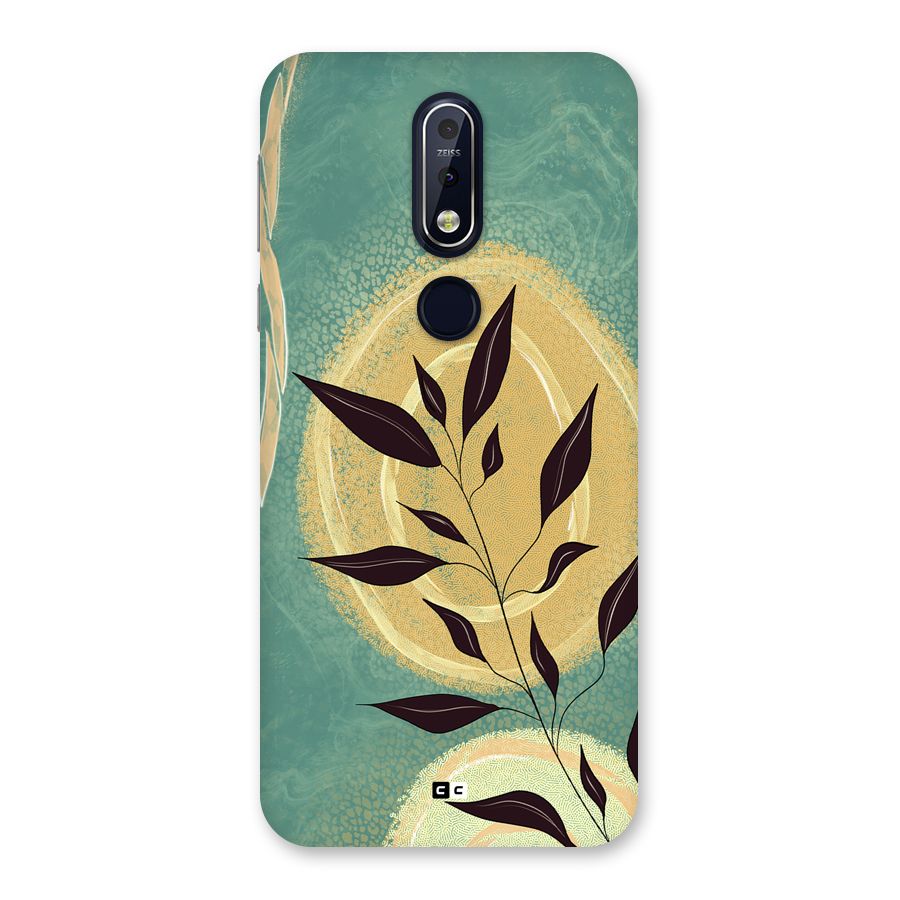 Vintage Leaf Art Back Case for Nokia 7.1