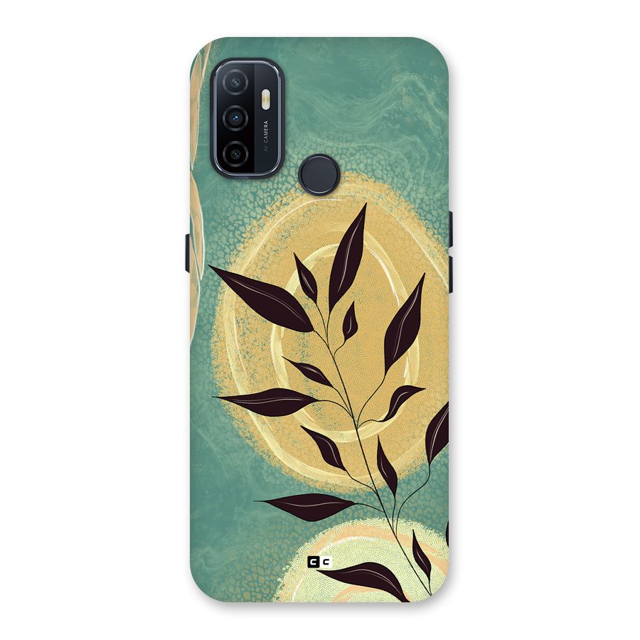 Vintage Leaf Art Back Case for Oppo A32