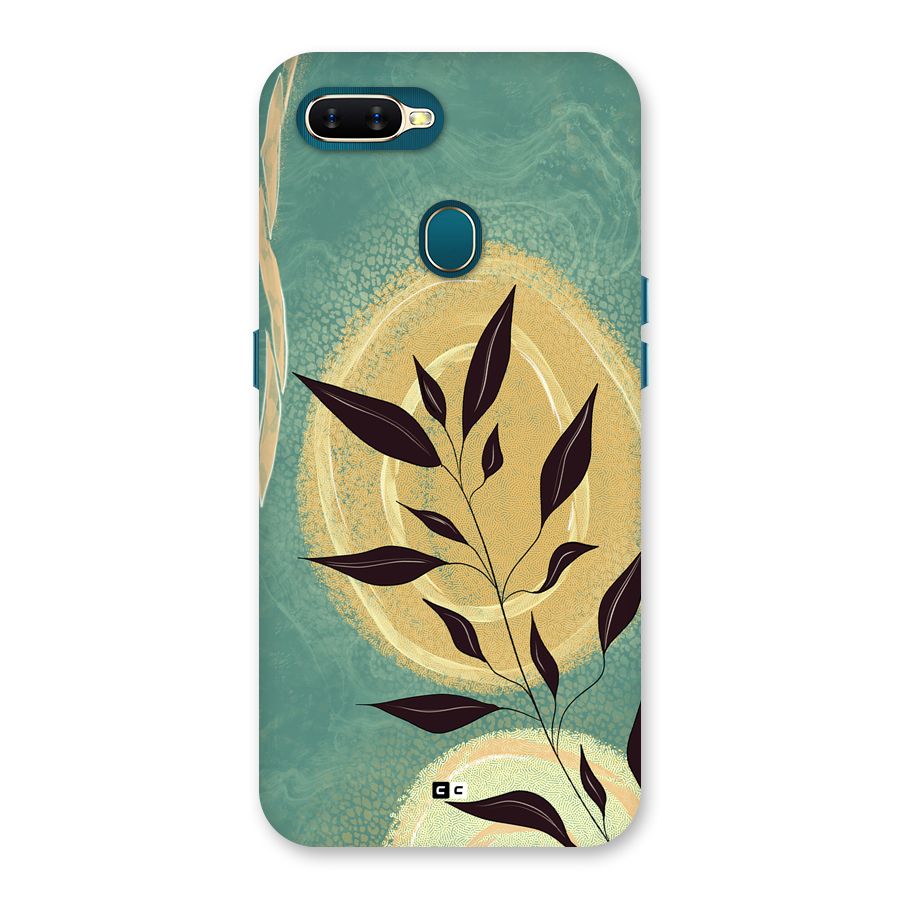 Vintage Leaf Art Back Case for Oppo A7
